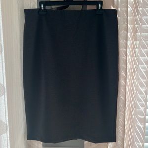 Philosophy zip back charcoal skirt